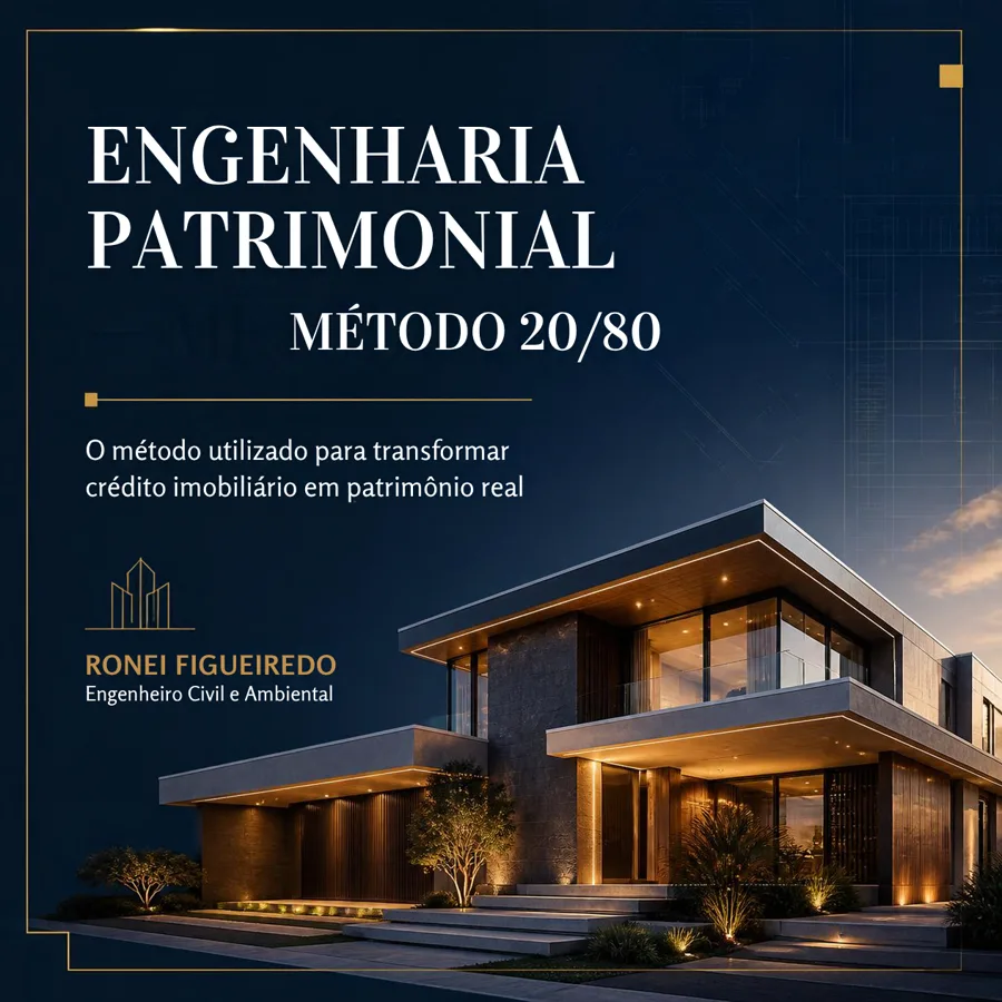 Capa do ebook Engenharia Patrimonial — Método 20/80